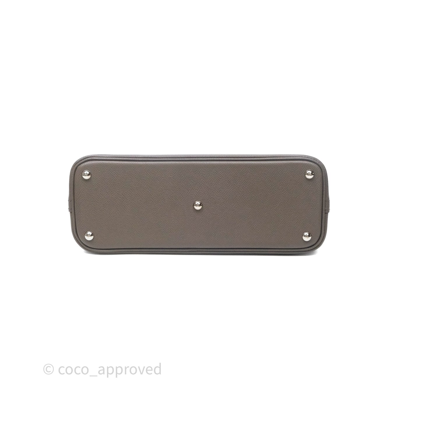 Hermès Bolide 27 Gris Etain 8F Epsom Palladium Hardware