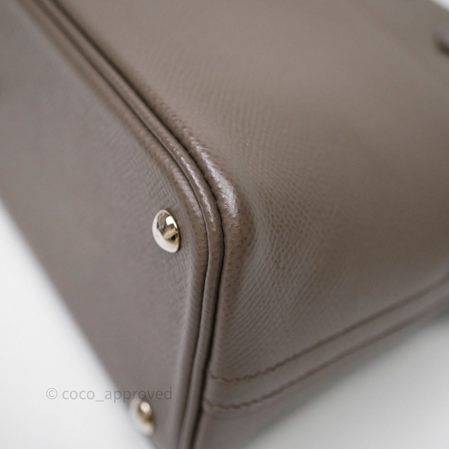 Hermès Bolide 27 Gris Etain 8F Epsom Palladium Hardware