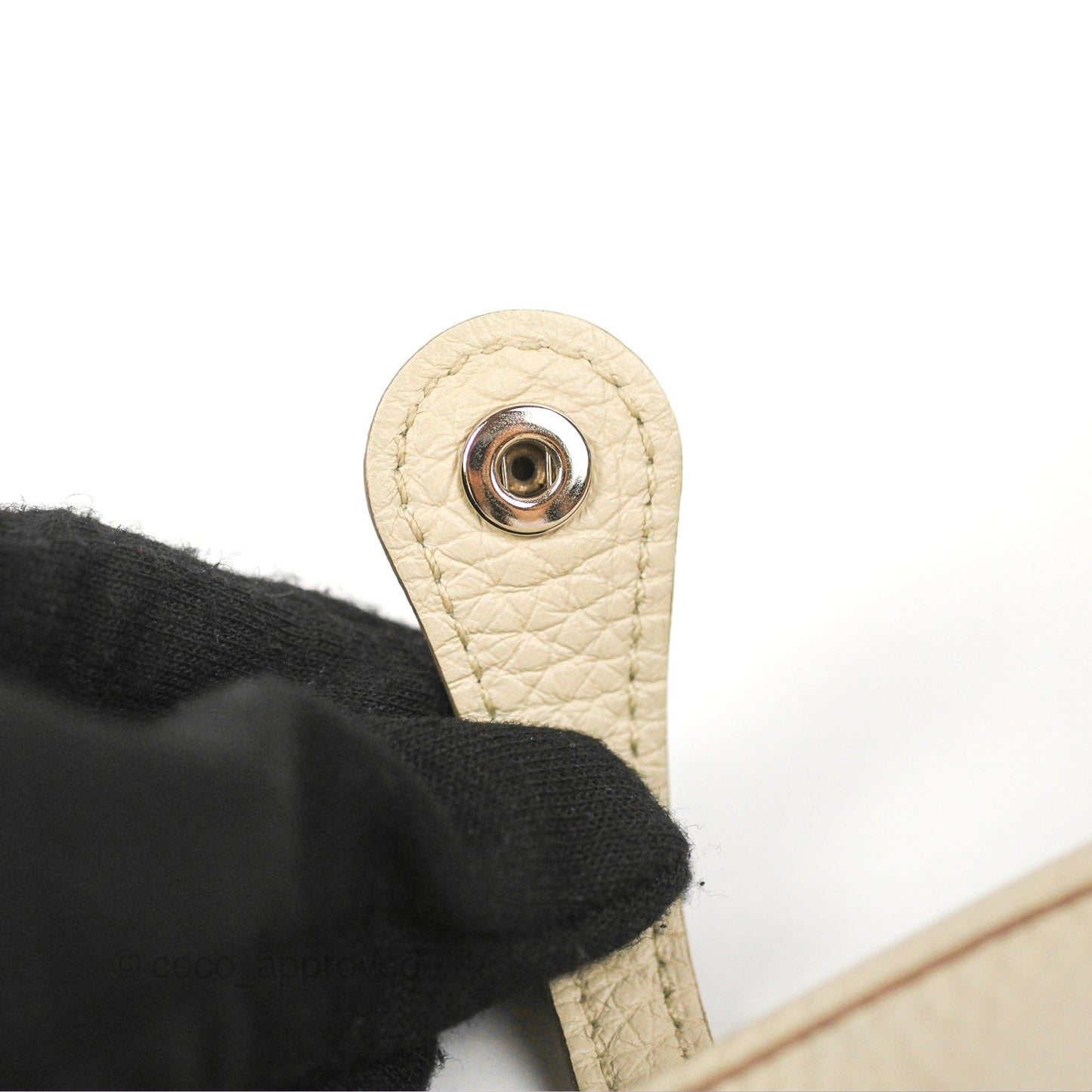 Hermès Mini Evelyne Beton Clemence Palladium Hardware
