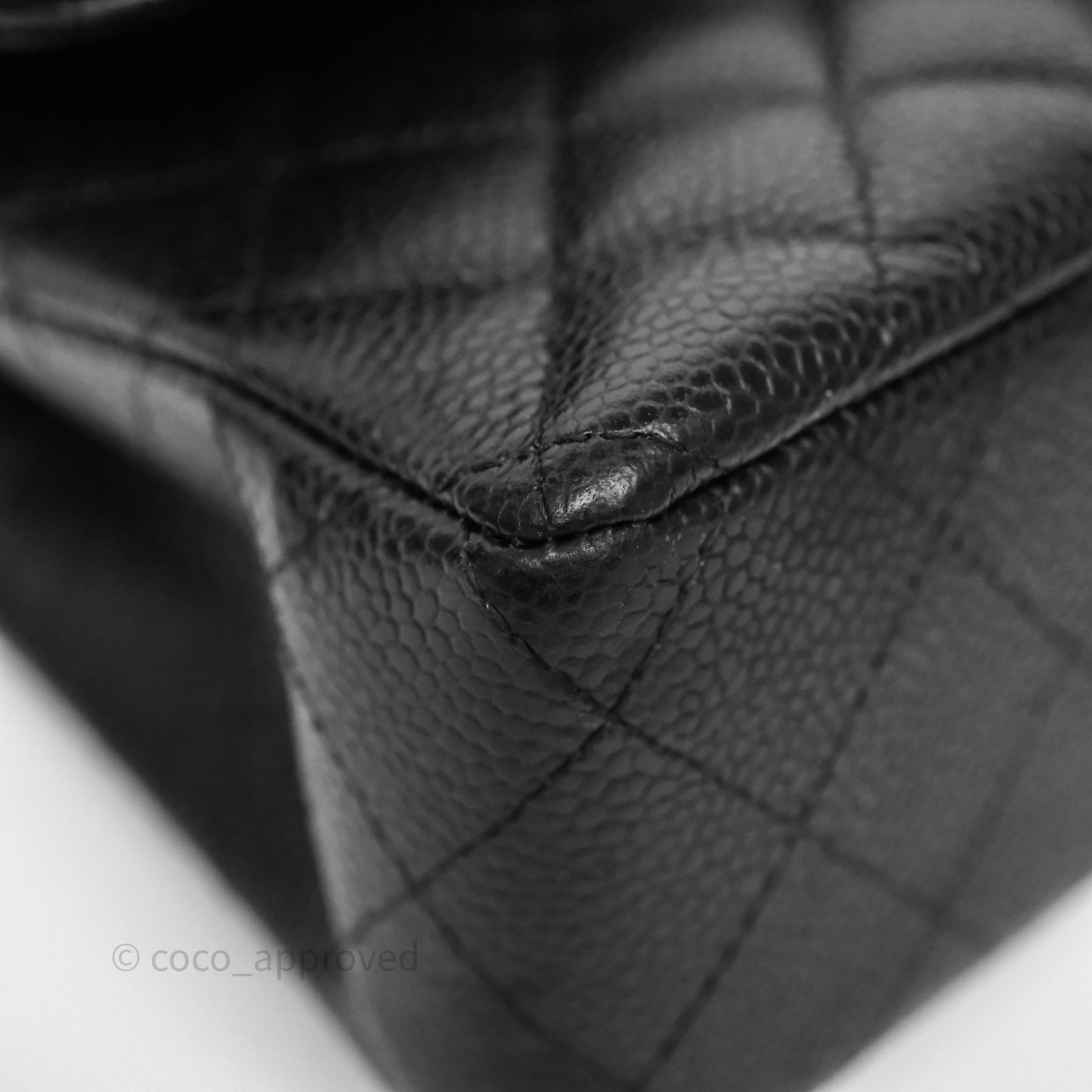 Chanel Small Classic Flap Quilted Black Caviar Gold Hardware