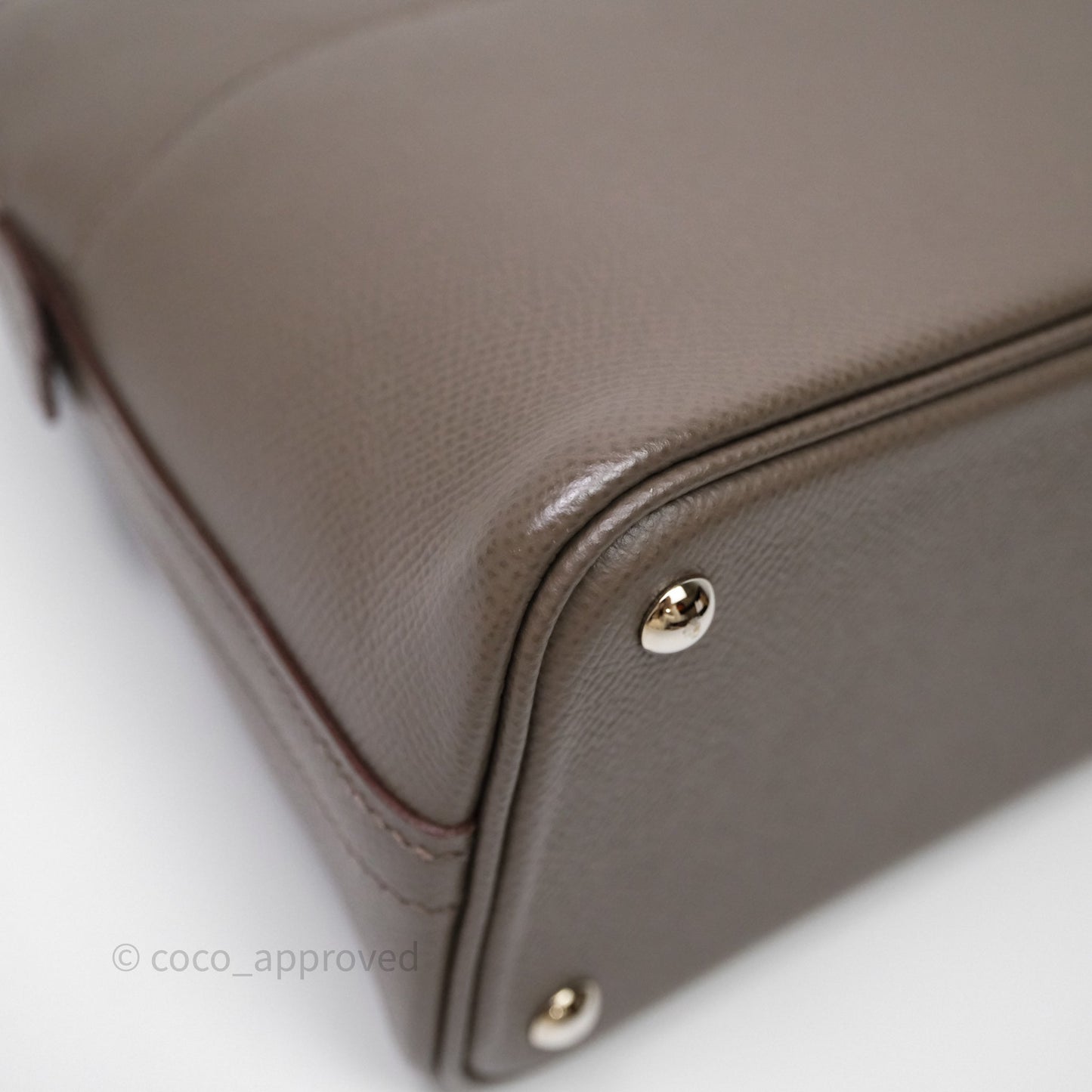 Hermès Bolide 27 Gris Etain 8F Epsom Palladium Hardware