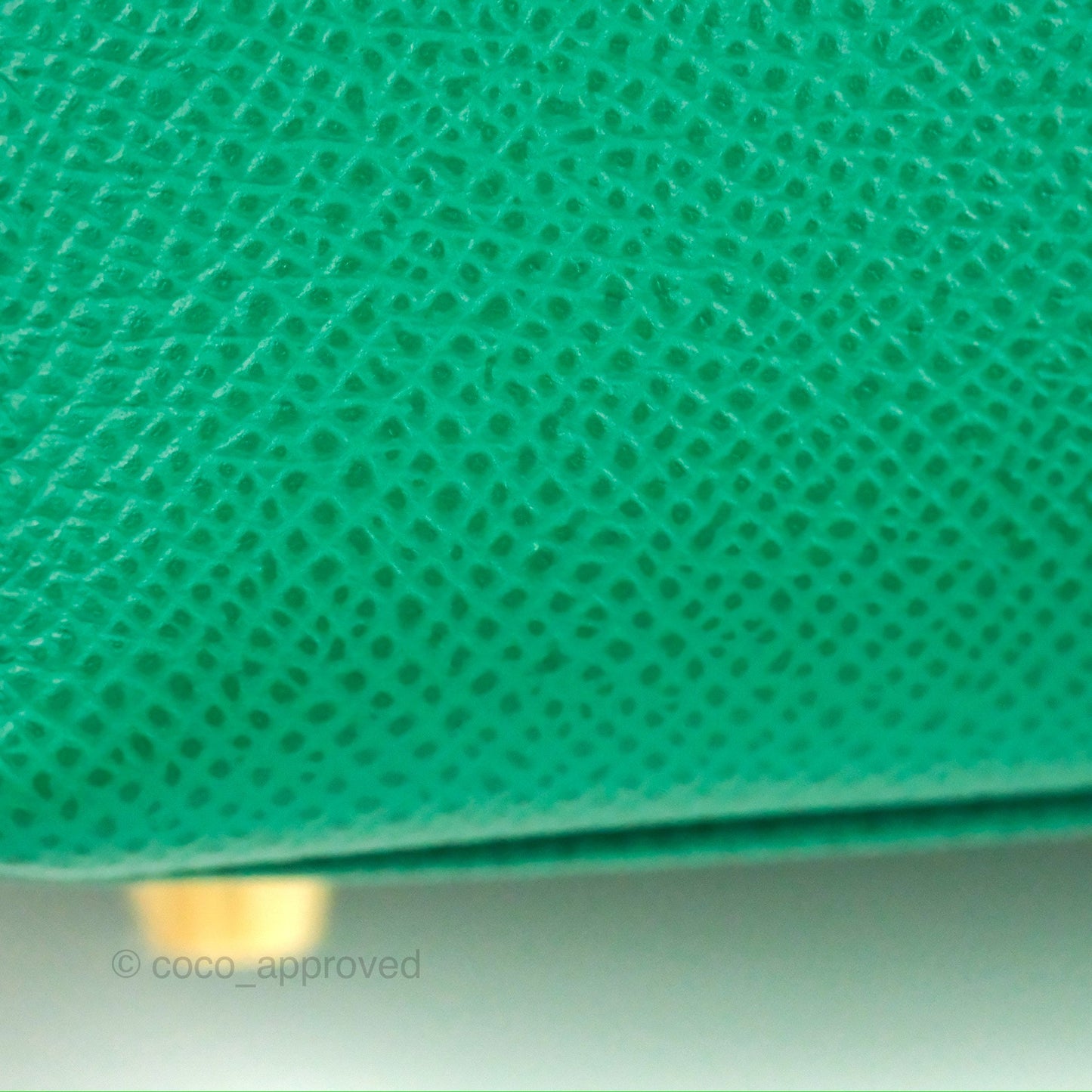 Hermès Sellier Kelly 25 Vert Jade Epsom Gold Hardware