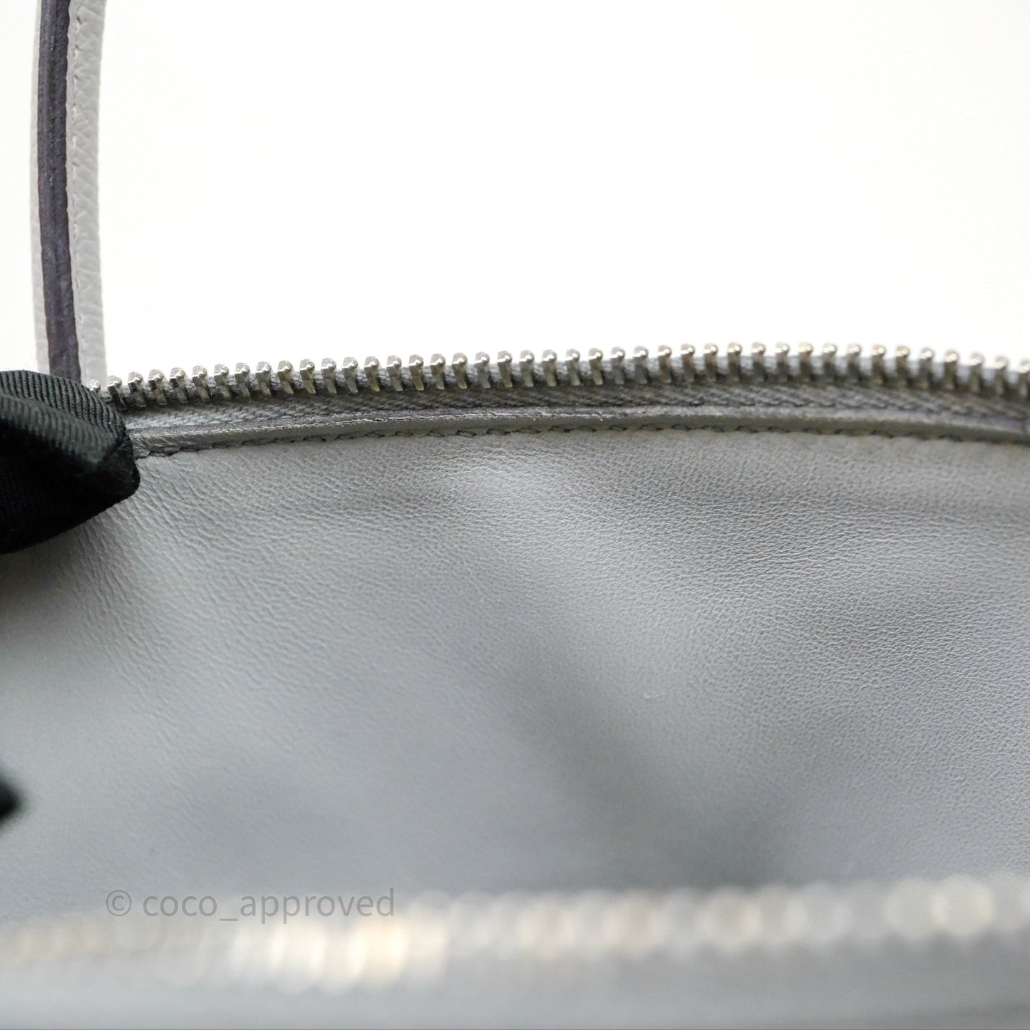 Hermès Bolide 27 Bleu Glacier 8U Epsom Palladium Hardware