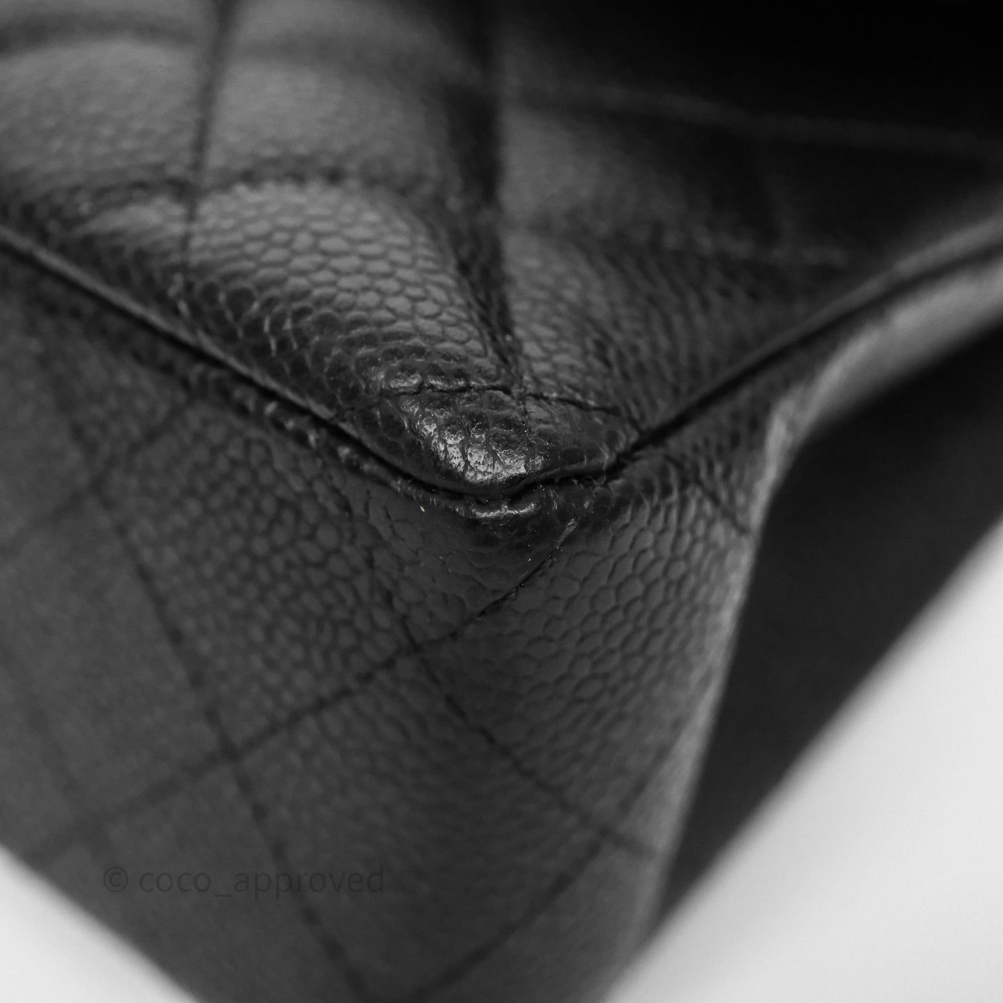 Chanel Small Classic Flap Quilted Black Caviar Gold Hardware