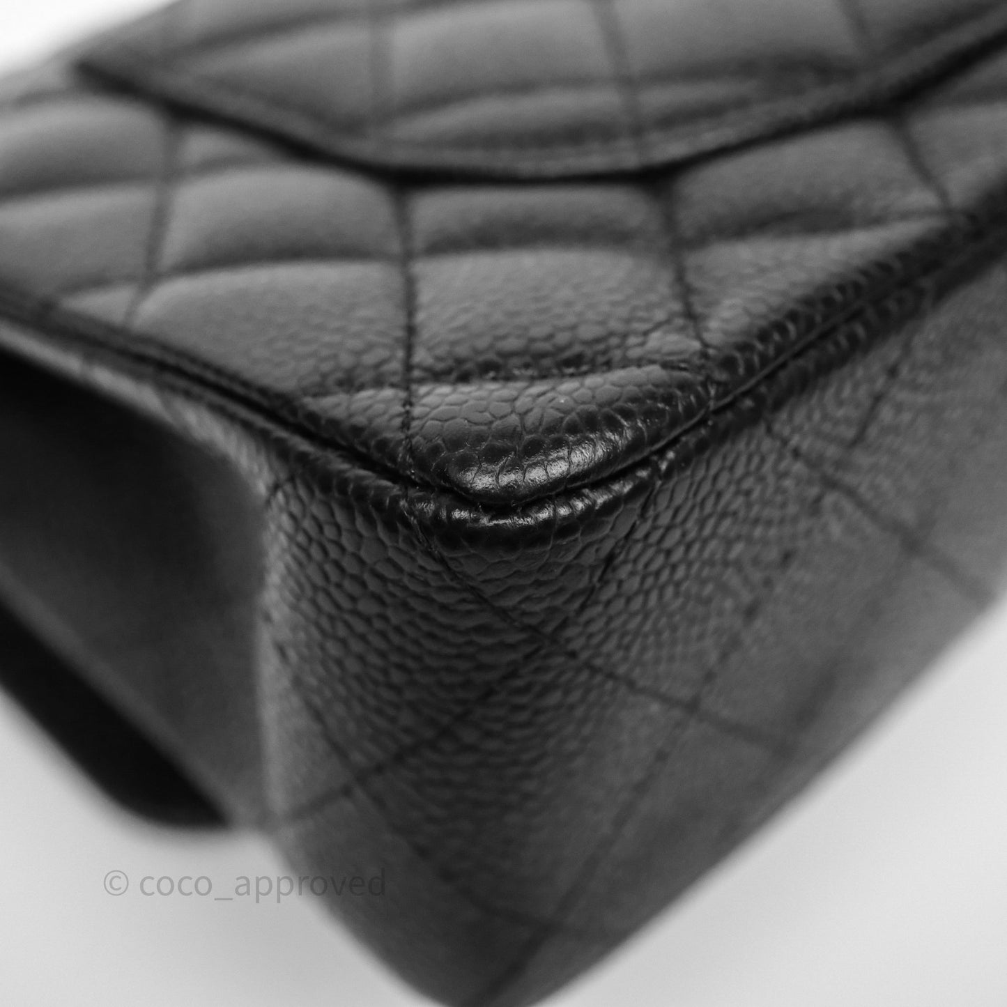 Chanel Small Classic Flap Quilted Black Caviar Gold Hardware