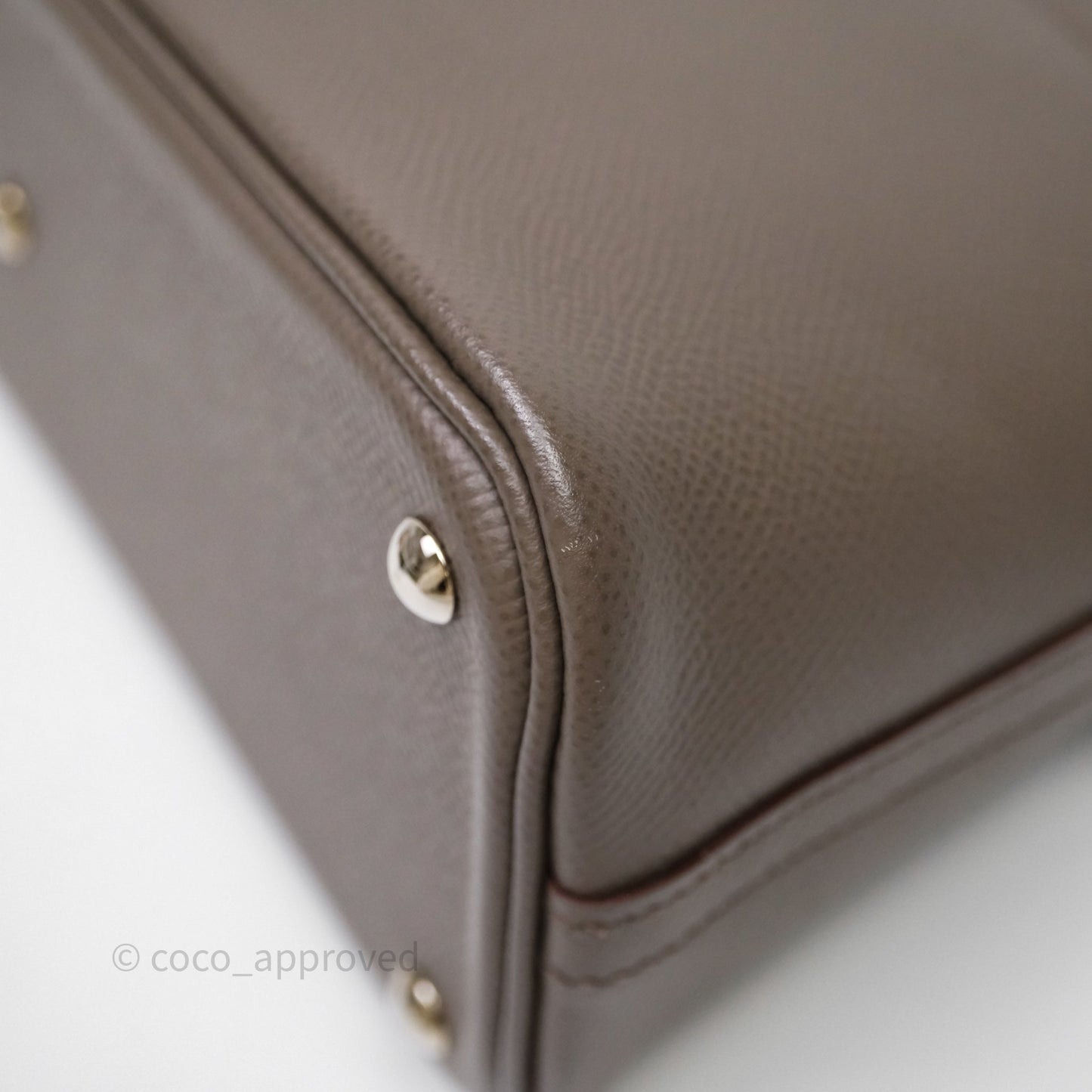 Hermès Bolide 27 Gris Etain 8F Epsom Palladium Hardware