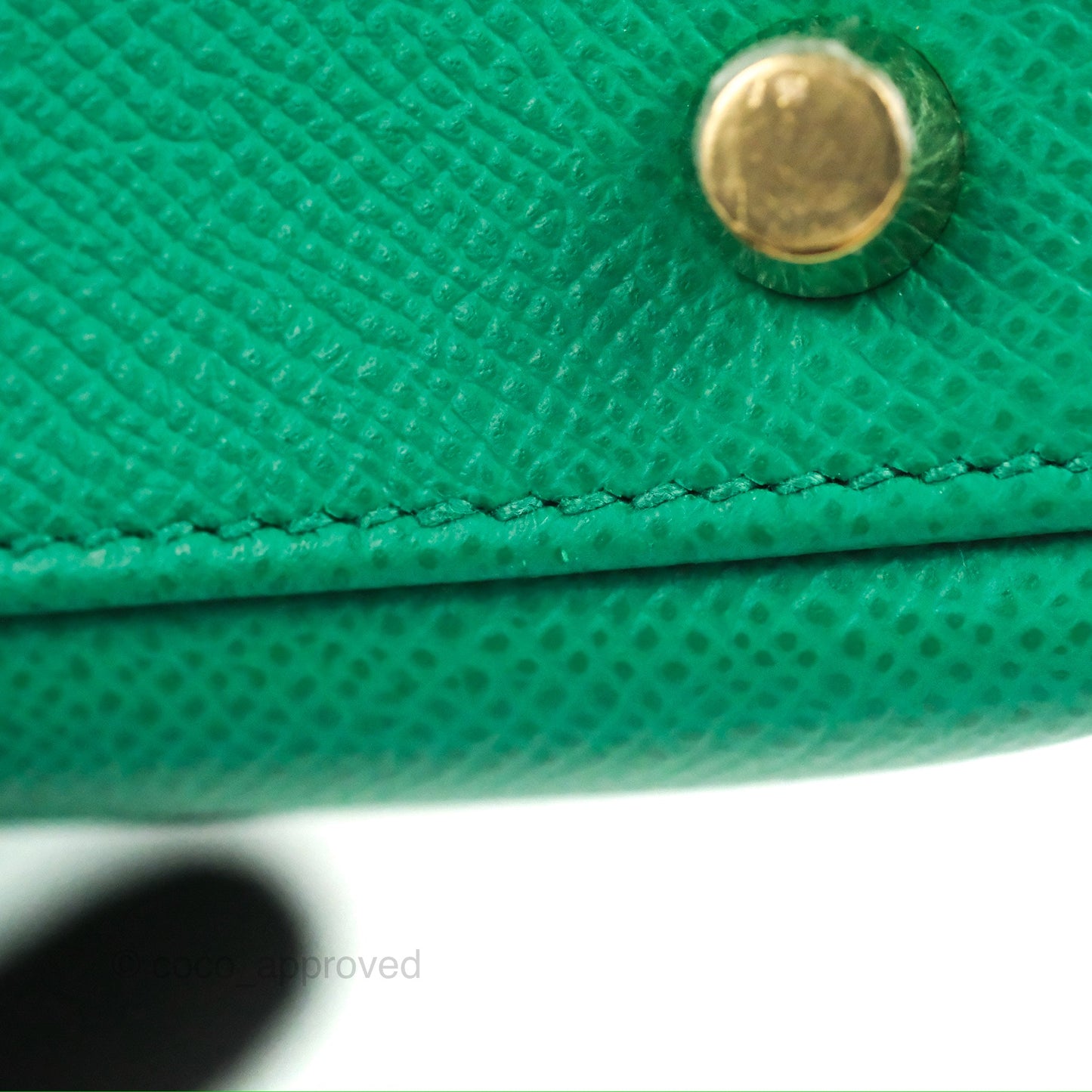 Hermès Sellier Kelly 25 Vert Jade Epsom Gold Hardware