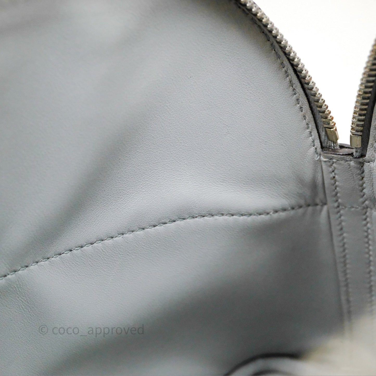 Hermès Bolide 27 Bleu Glacier 8U Epsom Palladium Hardware