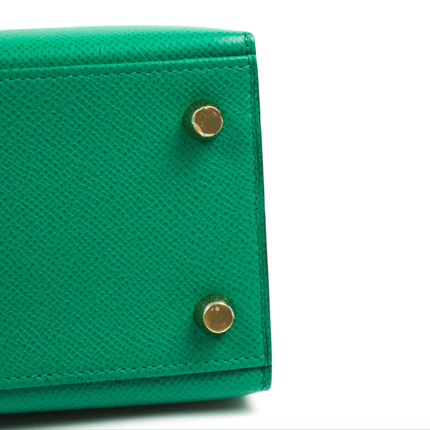 Hermès Sellier Kelly 25 Vert Jade Epsom Gold Hardware