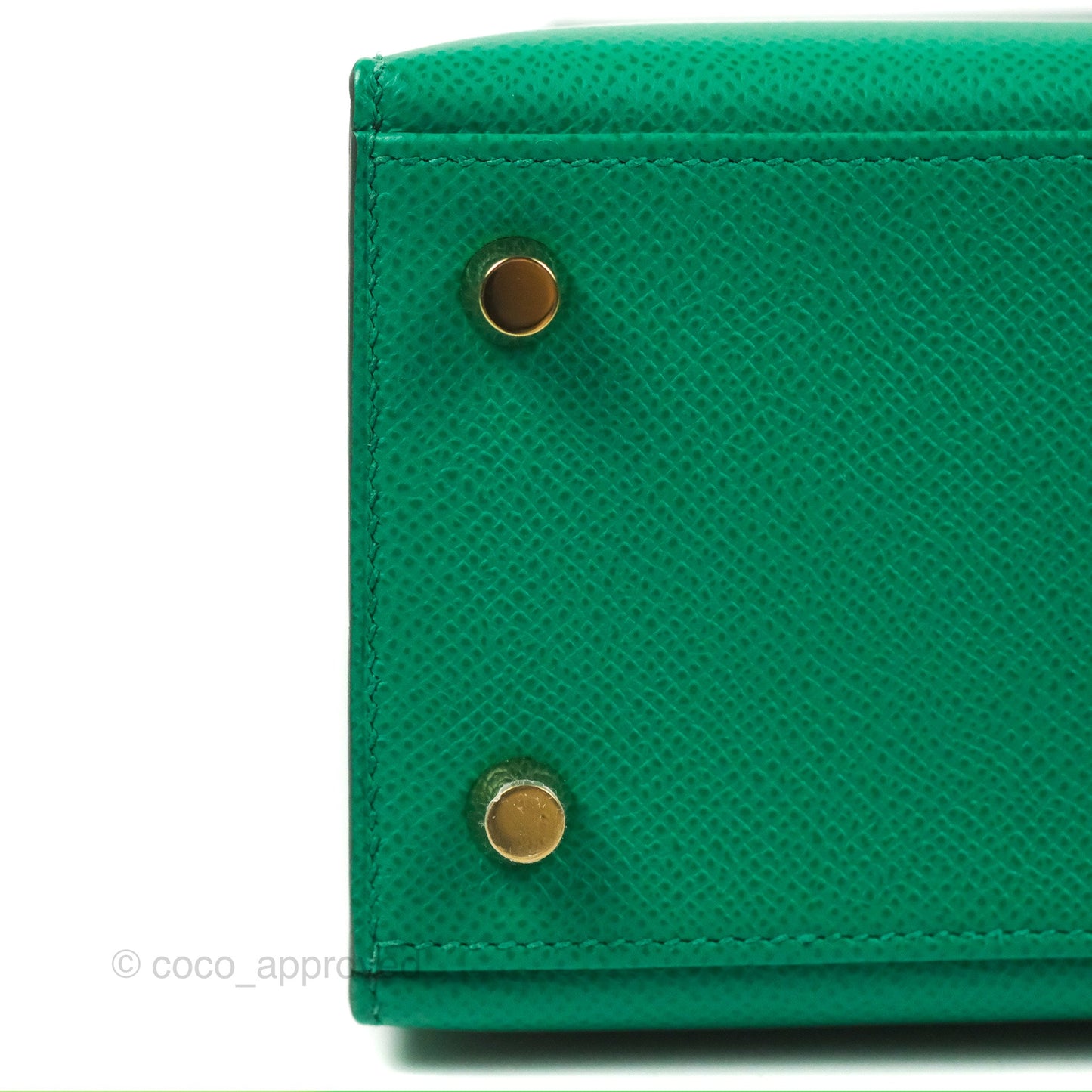 Hermès Sellier Kelly 25 Vert Jade Epsom Gold Hardware