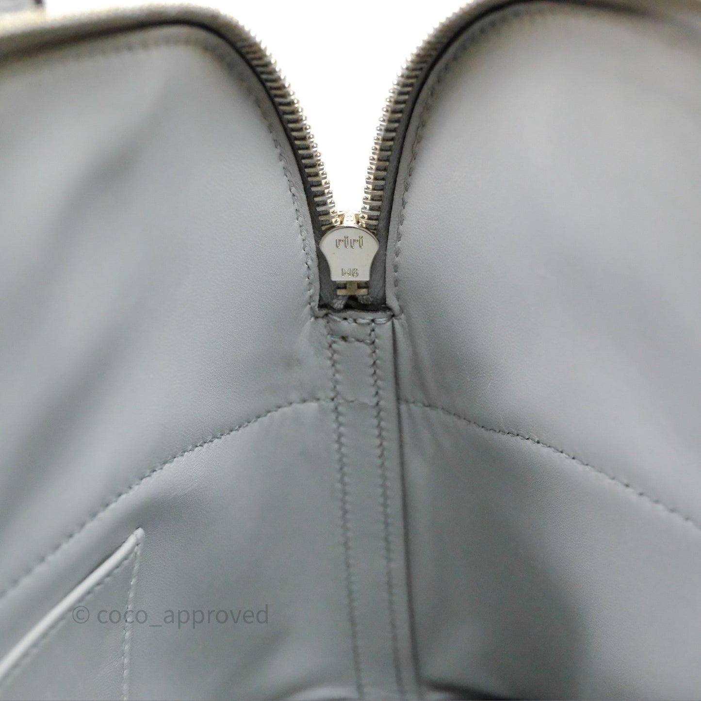 Hermès Bolide 27 Bleu Glacier 8U Epsom Palladium Hardware