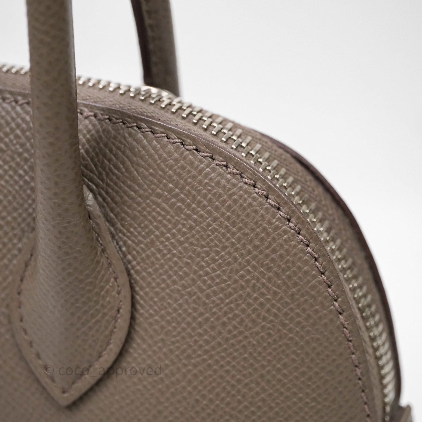 Hermès Bolide 27 Gris Etain 8F Epsom Palladium Hardware