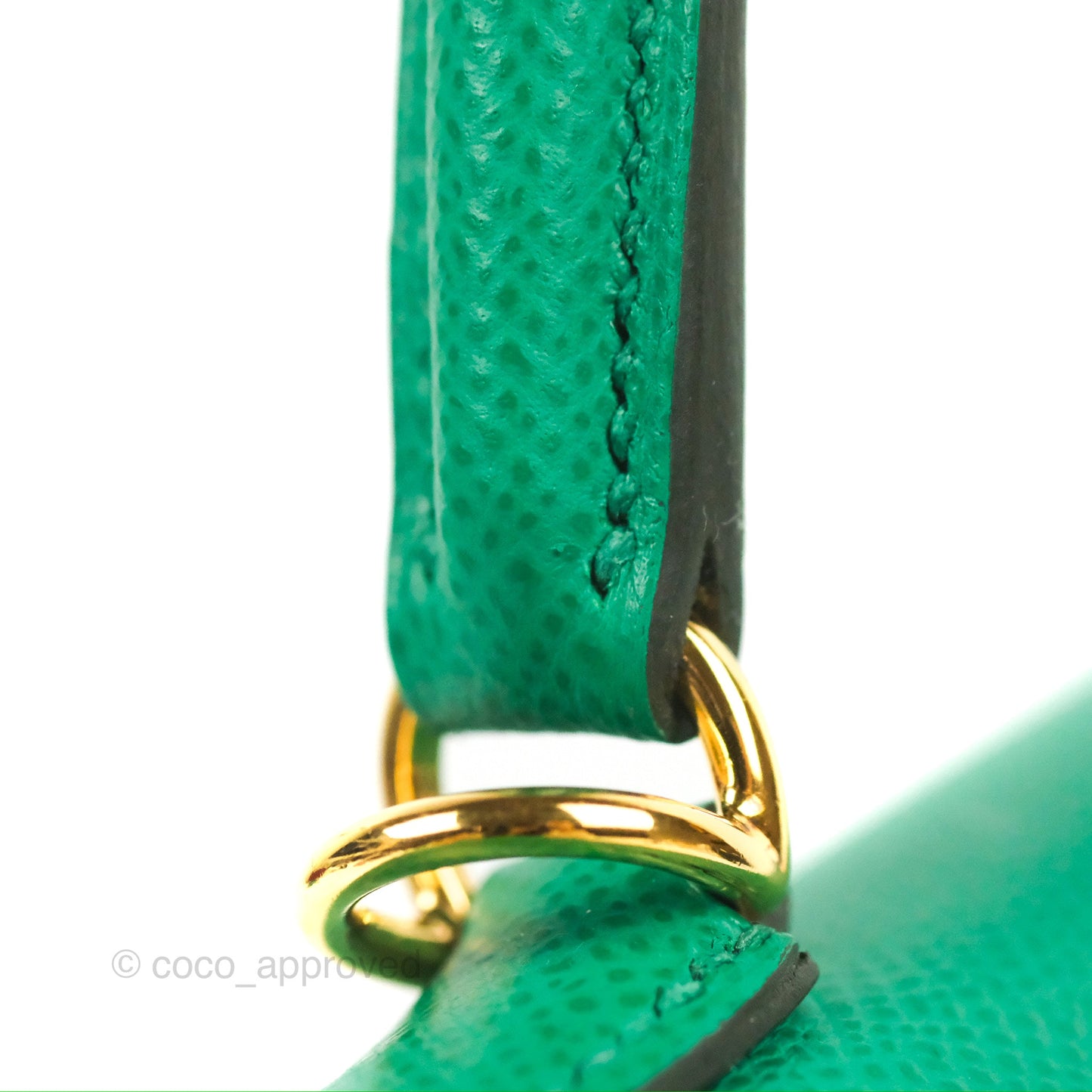 Hermès Sellier Kelly 25 Vert Jade Epsom Gold Hardware