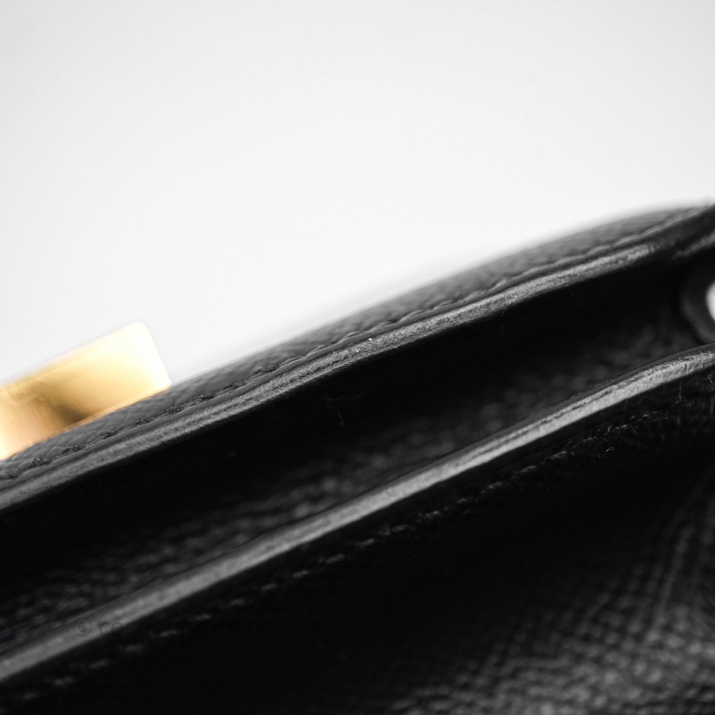 Hermès Constance Mini 18cm Black Epsom Gold Hardware