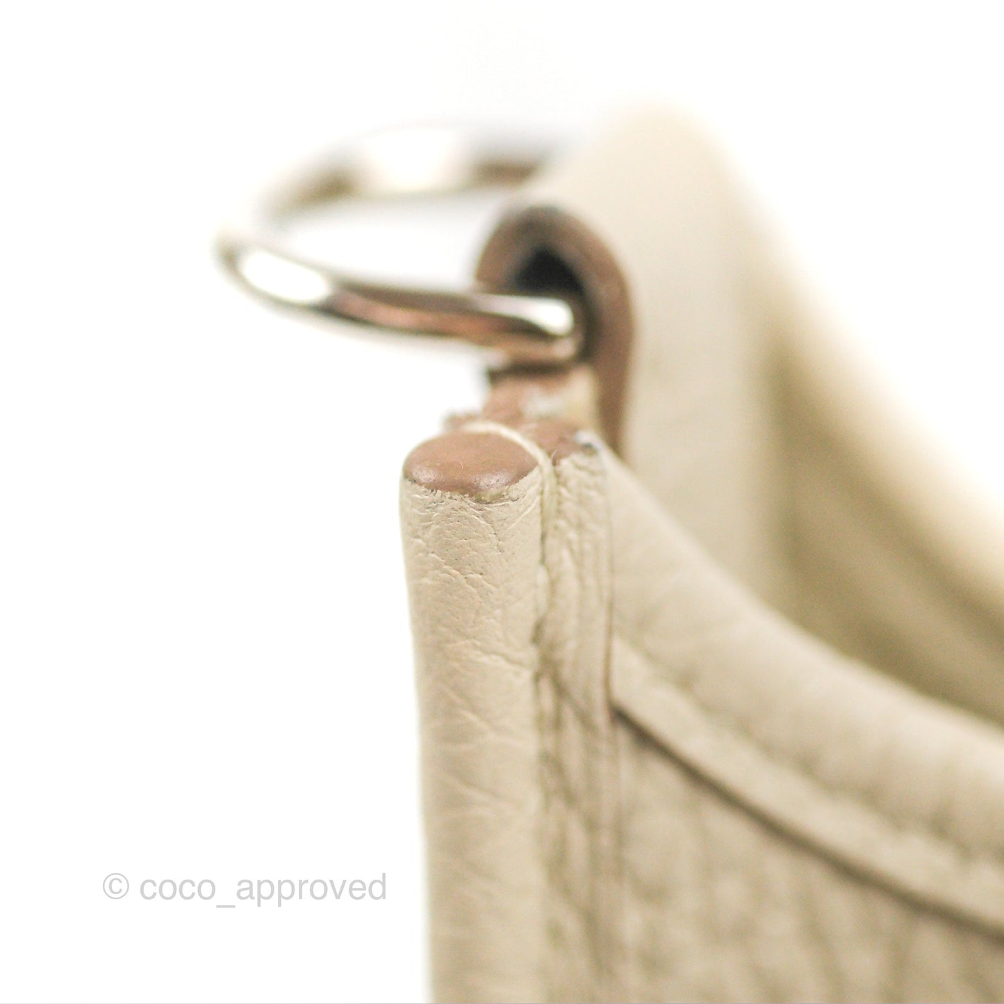 Hermès Mini Evelyne Beton Clemence Palladium Hardware