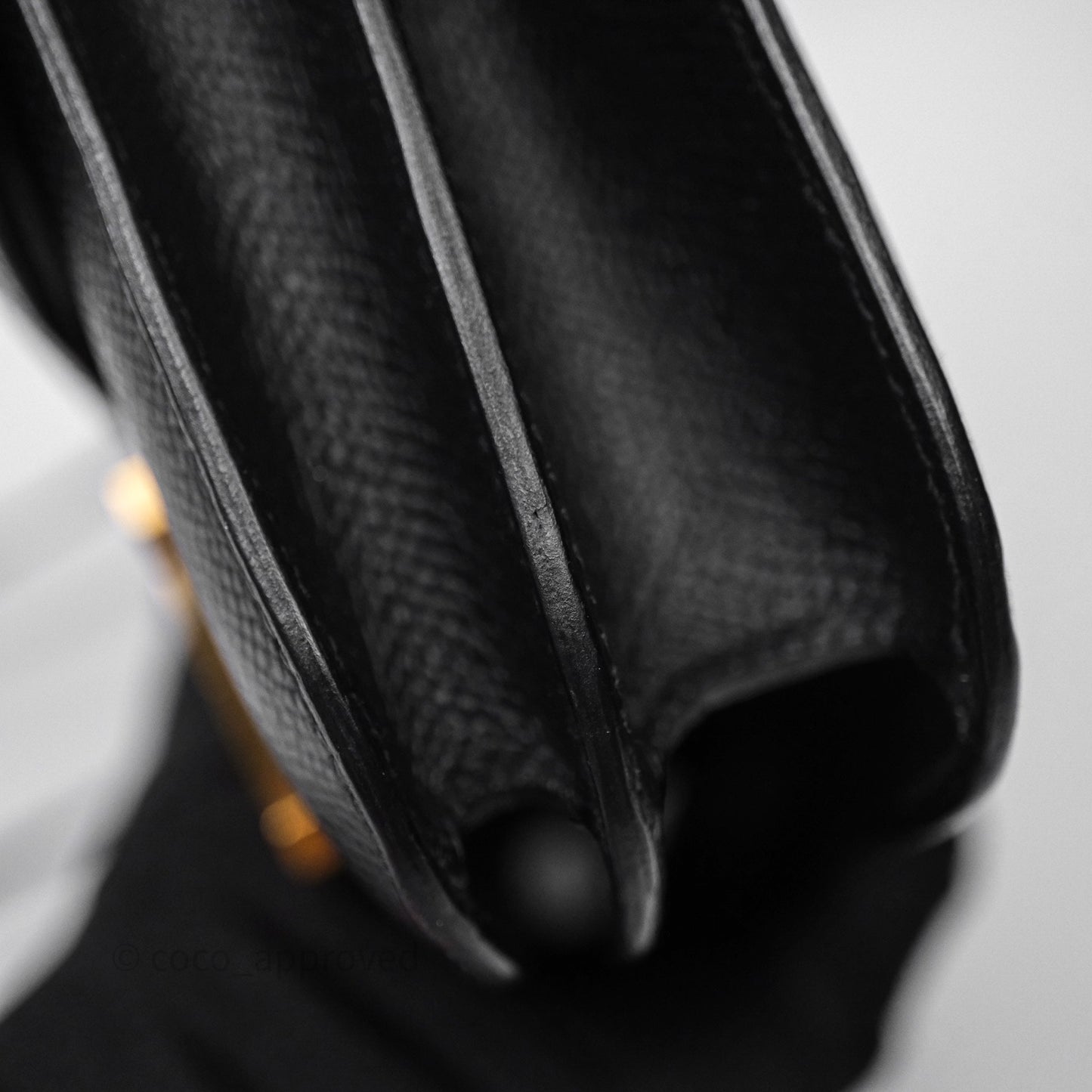 Hermès Constance Mini 18cm Black Epsom Gold Hardware
