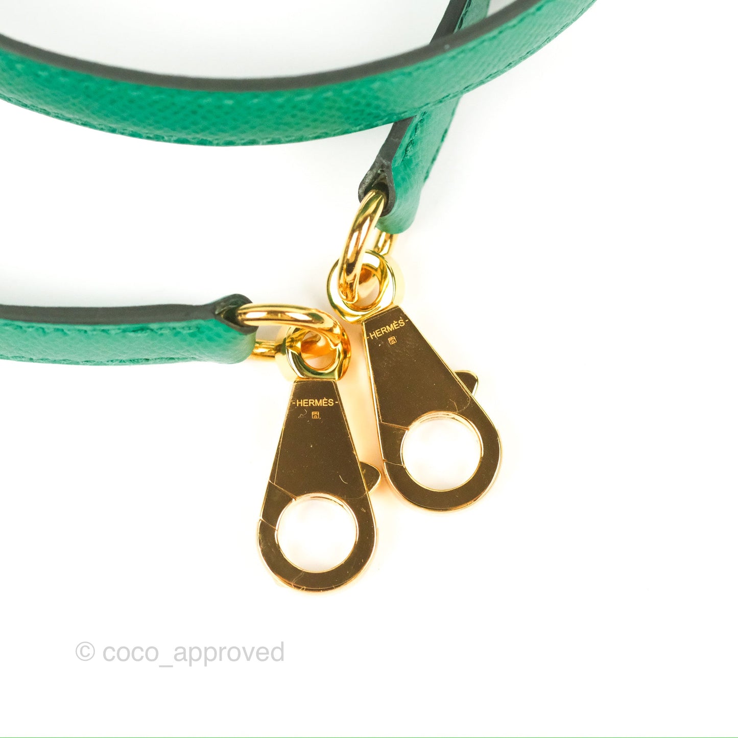 Hermès Sellier Kelly 25 Vert Jade Epsom Gold Hardware
