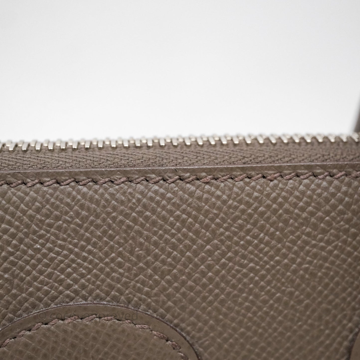 Hermès Bolide 27 Gris Etain 8F Epsom Palladium Hardware