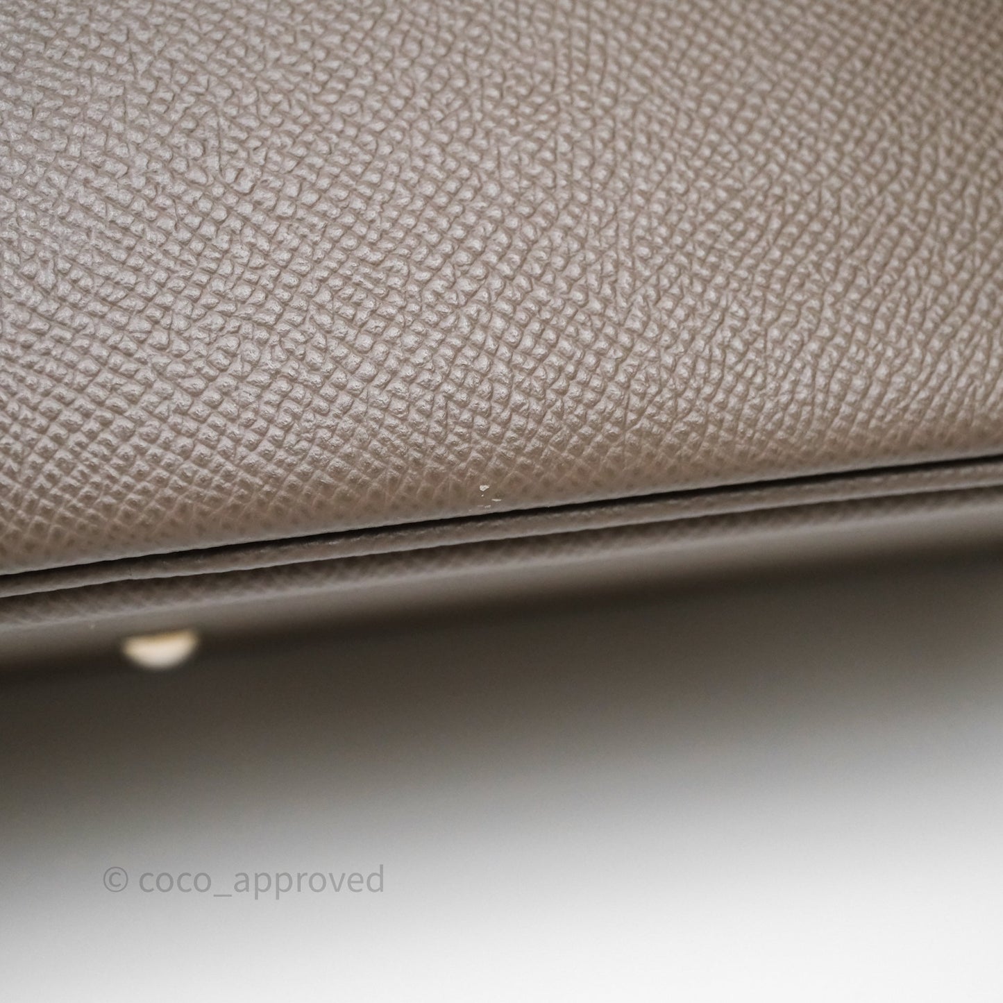 Hermès Bolide 27 Gris Etain 8F Epsom Palladium Hardware