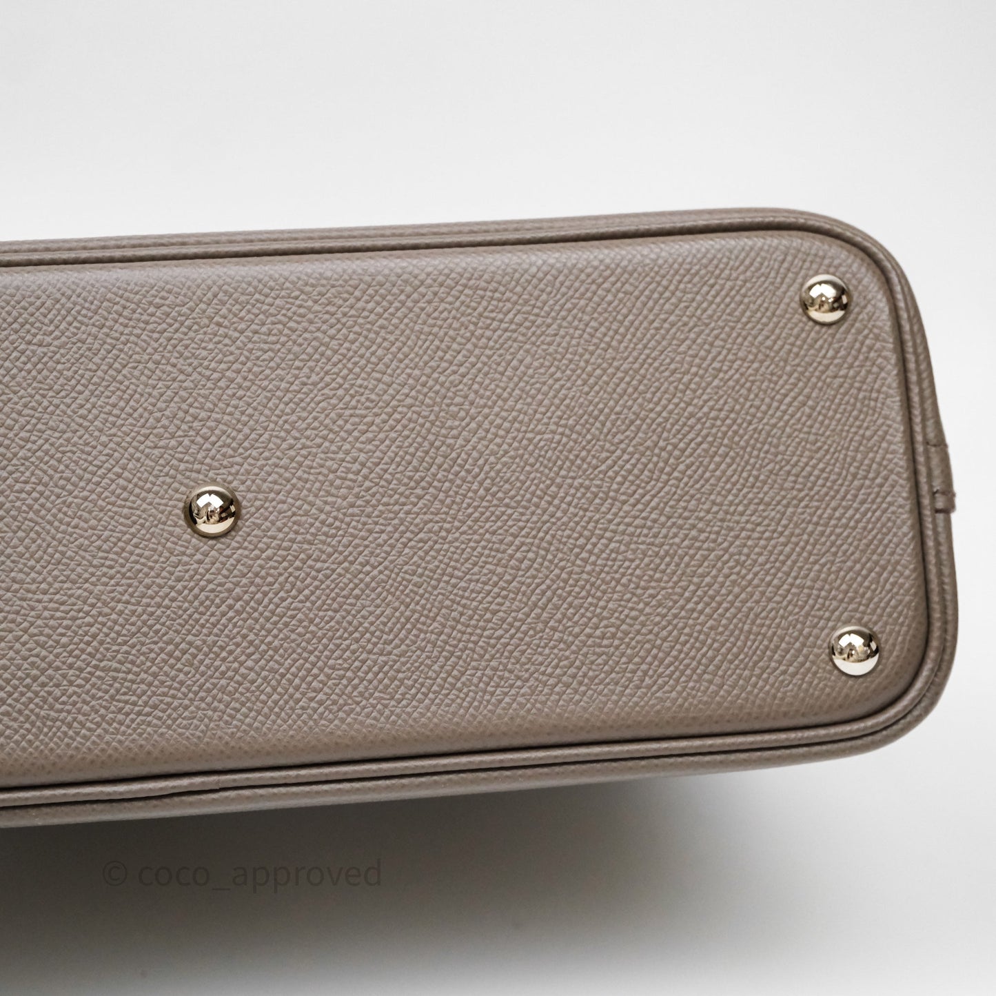 Hermès Bolide 27 Gris Etain 8F Epsom Palladium Hardware
