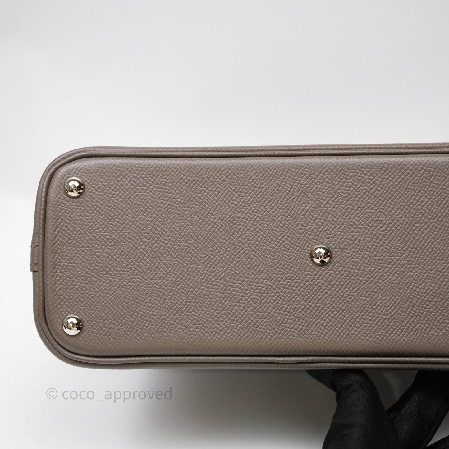 Hermès Bolide 27 Gris Etain 8F Epsom Palladium Hardware