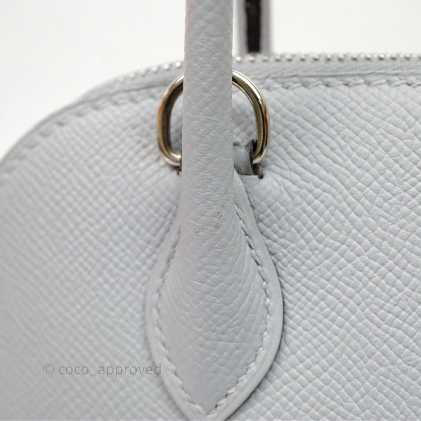 Hermès Bolide 27 Bleu Glacier 8U Epsom Palladium Hardware