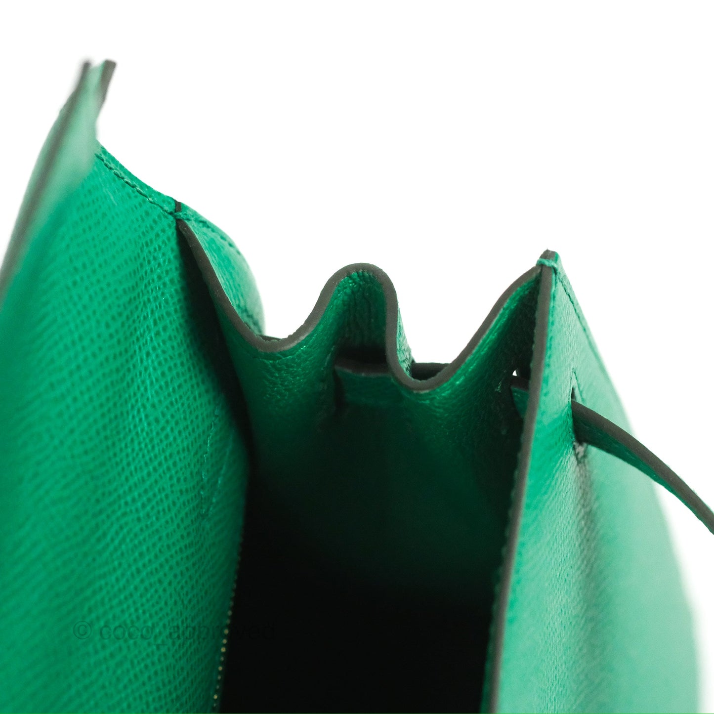 Hermès Sellier Kelly 25 Vert Jade Epsom Gold Hardware