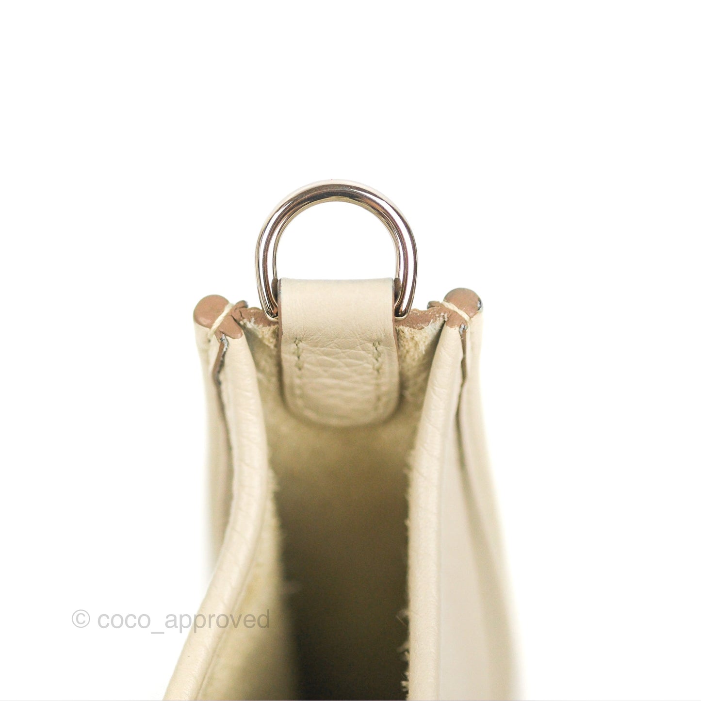 Hermès Mini Evelyne Beton Clemence Palladium Hardware
