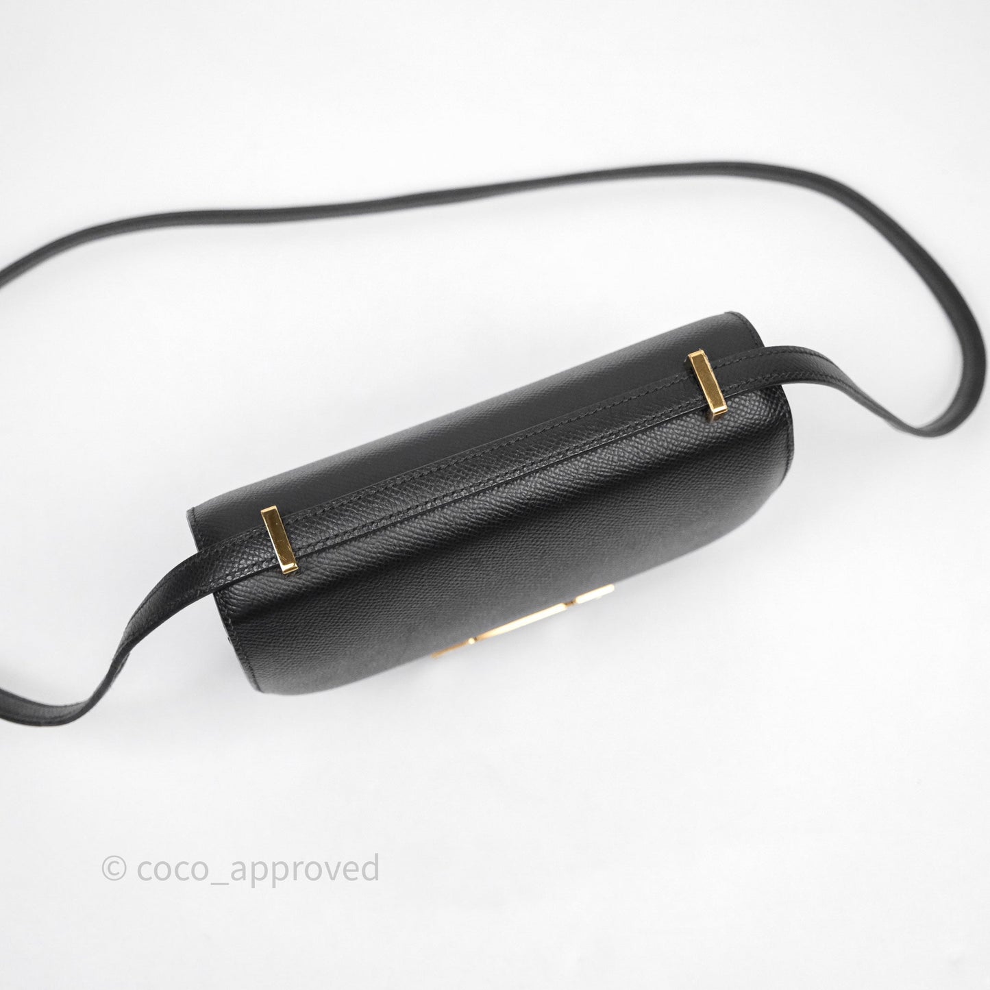 Hermès Constance Mini 18cm Black Epsom Gold Hardware