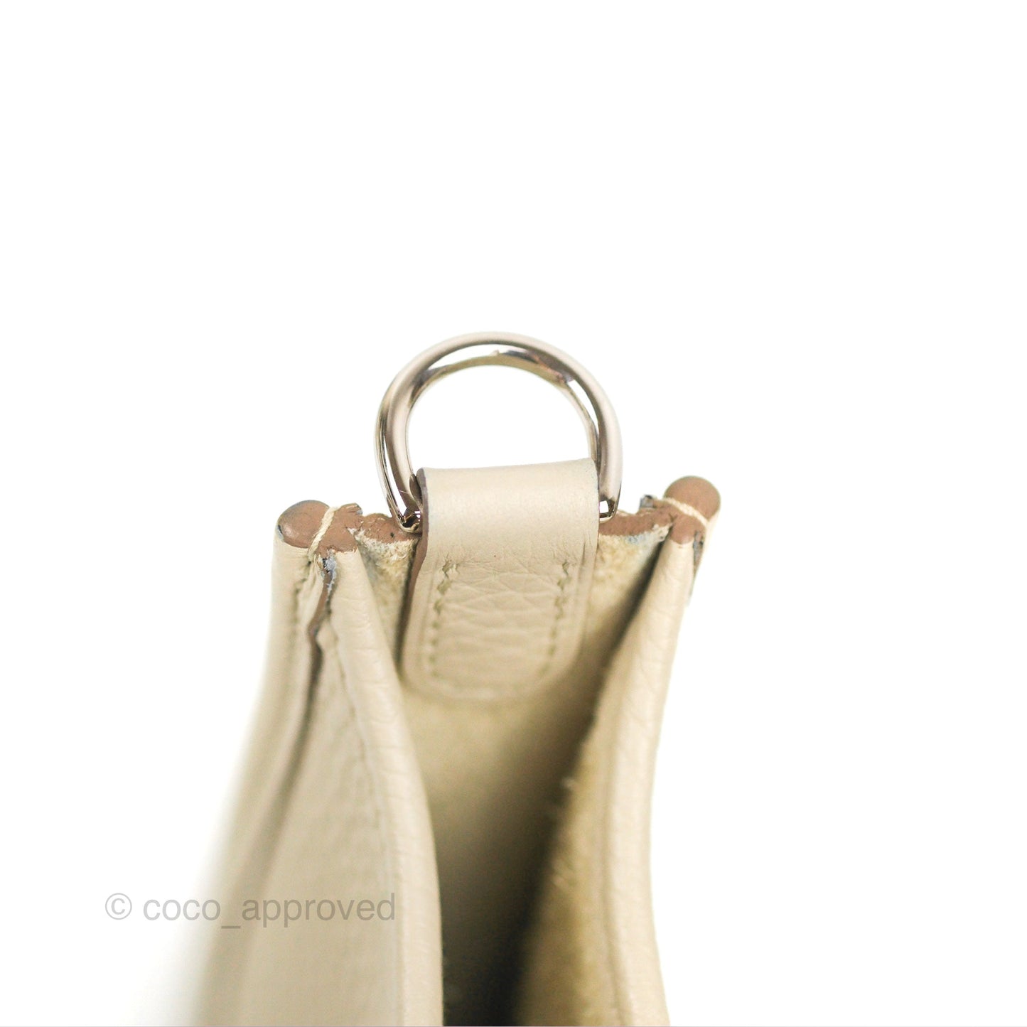 Hermès Mini Evelyne Beton Clemence Palladium Hardware