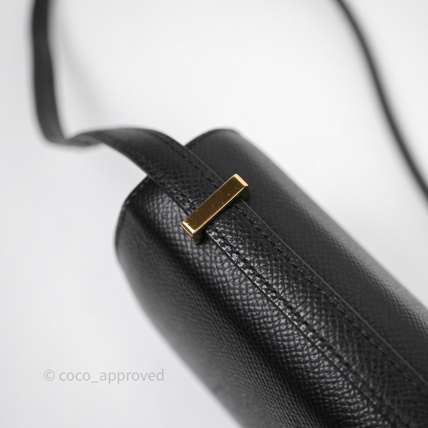 Hermès Constance Mini 18cm Black Epsom Gold Hardware