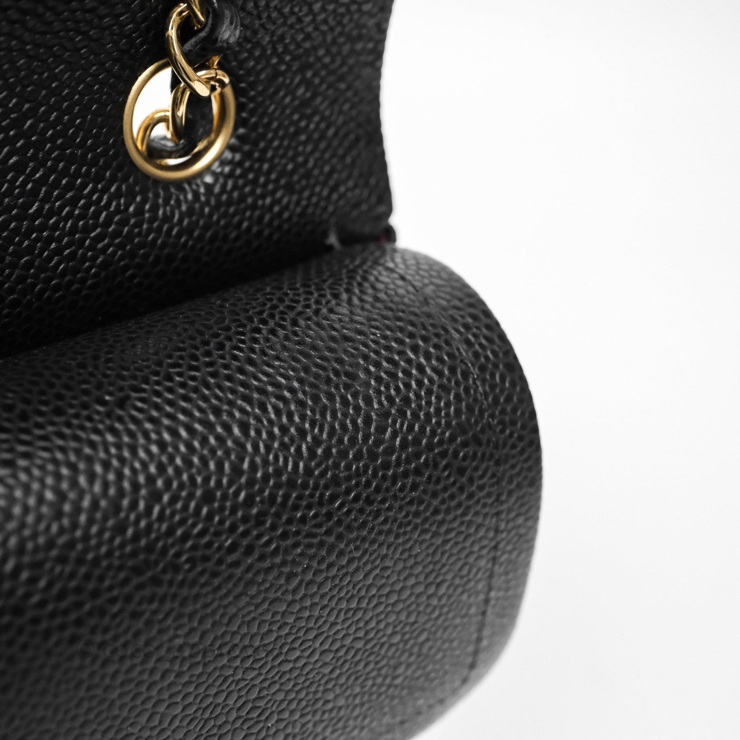 Chanel Small Classic Flap Quilted Black Caviar Gold Hardware