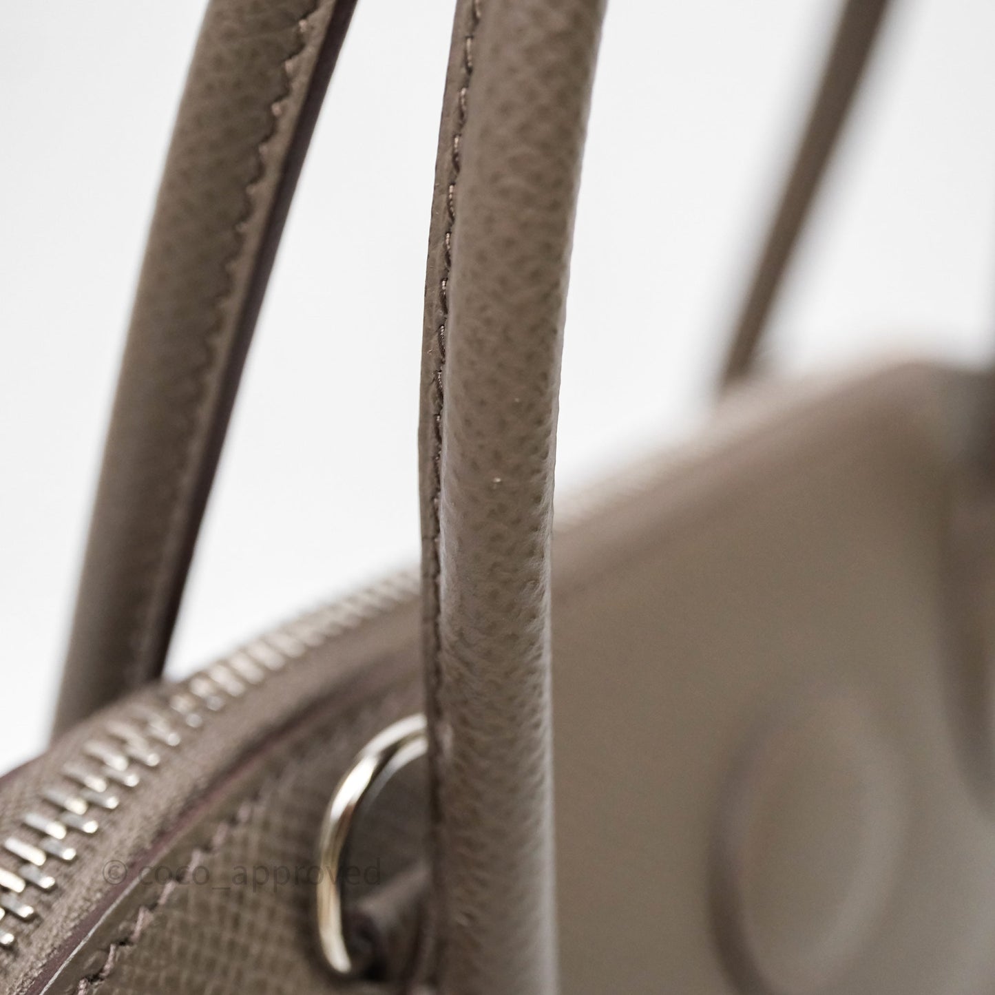 Hermès Bolide 27 Gris Etain 8F Epsom Palladium Hardware