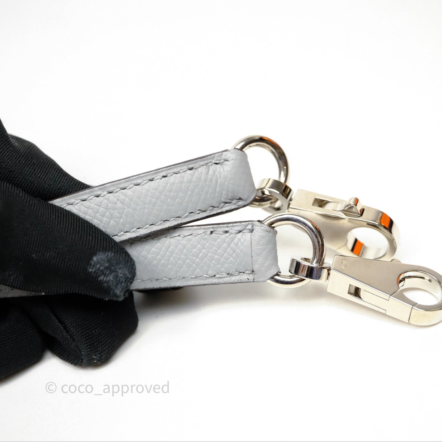 Hermès Bolide 27 Bleu Glacier 8U Epsom Palladium Hardware