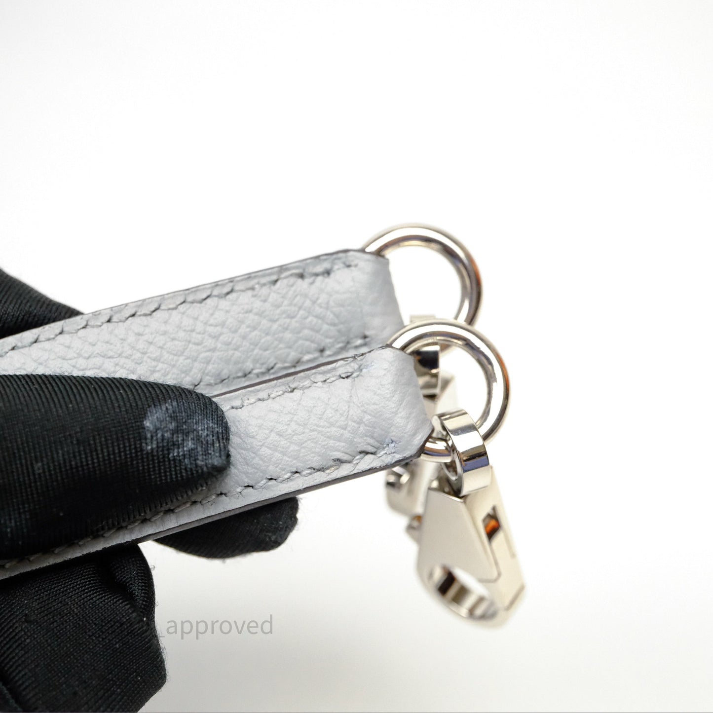 Hermès Bolide 27 Bleu Glacier 8U Epsom Palladium Hardware