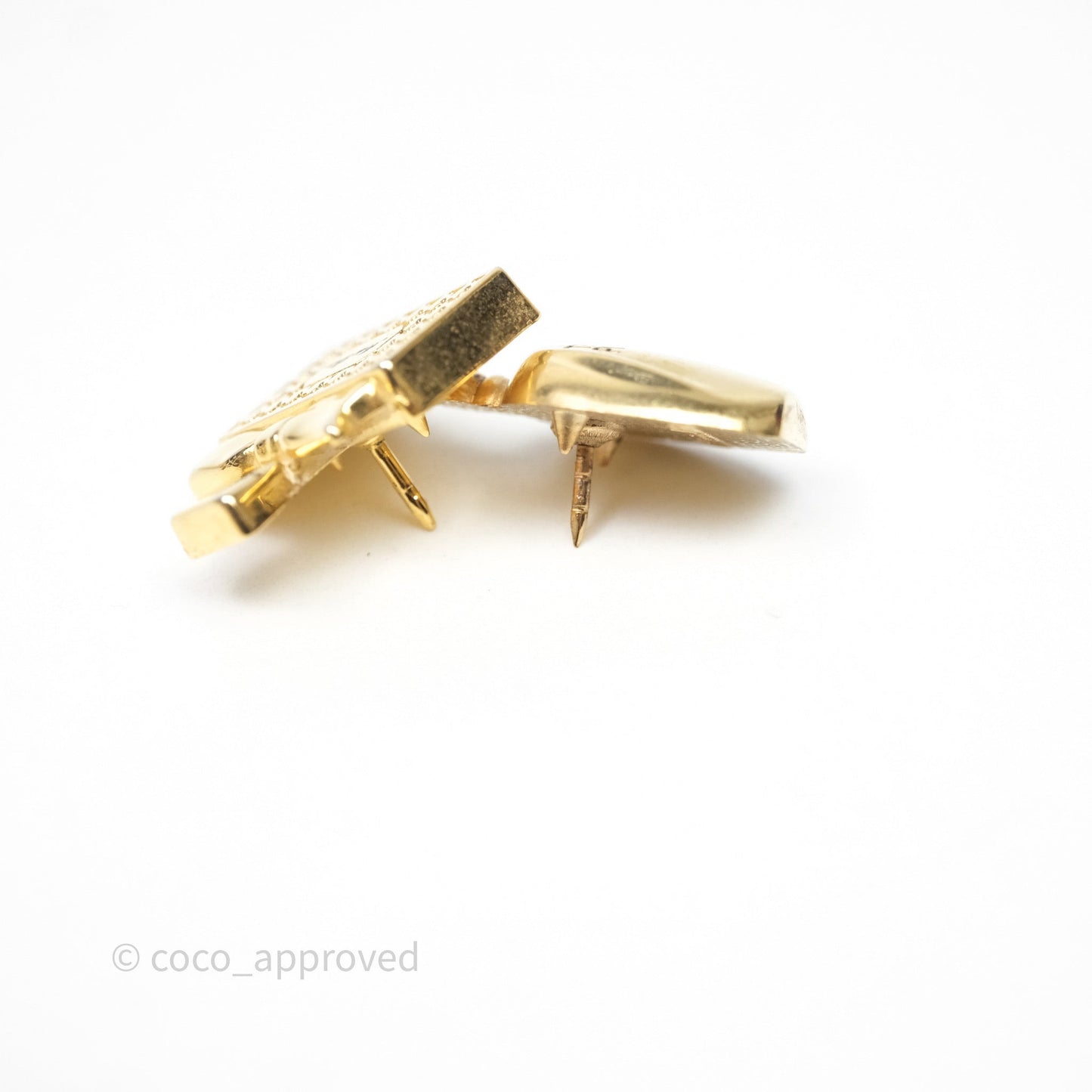 Christian Dior Perfumes Bottles Brooch Set Gold Tone