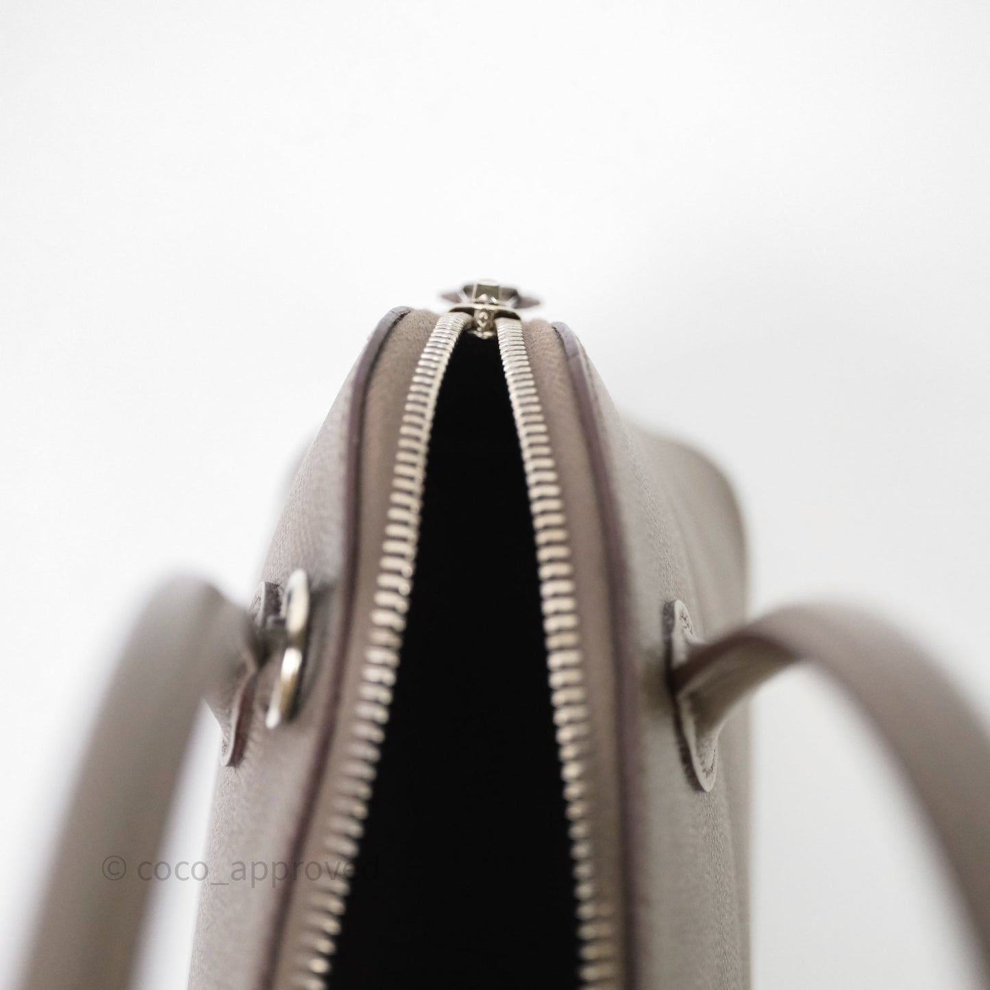 Hermès Bolide 27 Gris Etain 8F Epsom Palladium Hardware