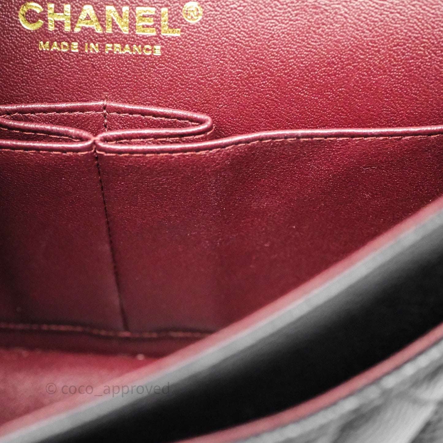 Chanel Small Classic Flap Quilted Black Caviar Gold Hardware