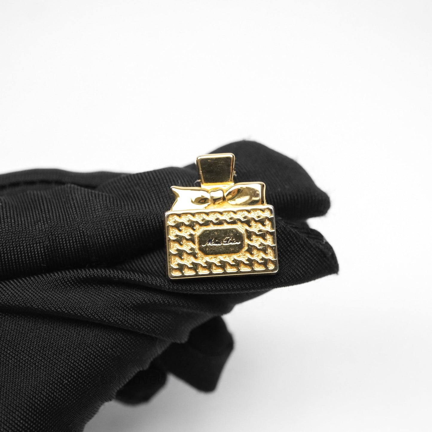 Christian Dior Perfumes Bottles Brooch Set Gold Tone