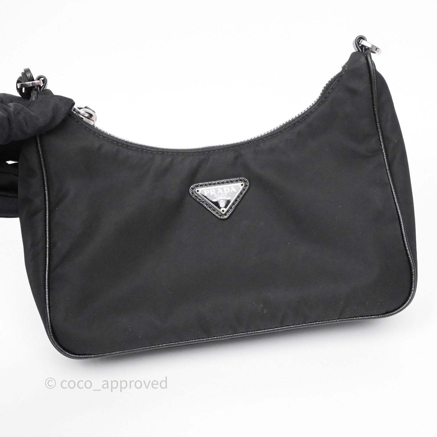 Prada Nylon Re-Edition 2005 Shoulder Bag Black