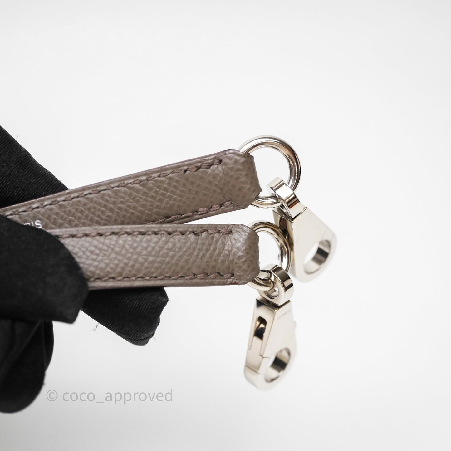 Hermès Bolide 27 Gris Etain 8F Epsom Palladium Hardware