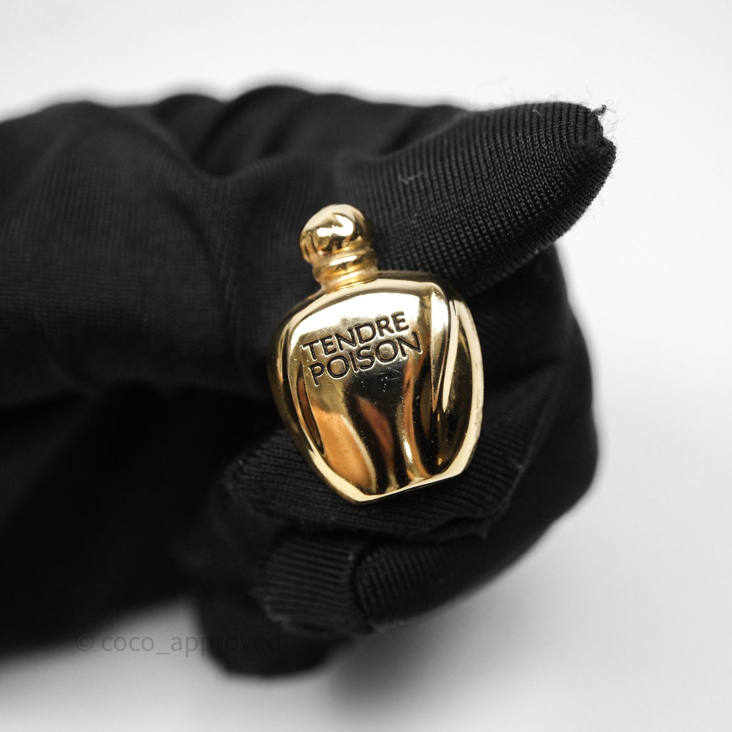 Christian Dior Perfumes Bottles Brooch Set Gold Tone