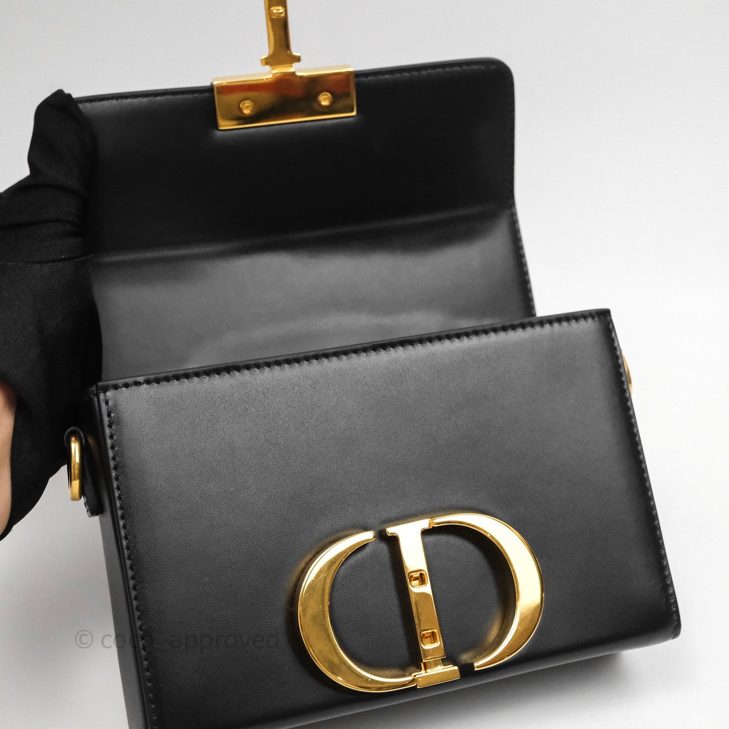 Christian Dior 30 Montaigne Box Bag Black