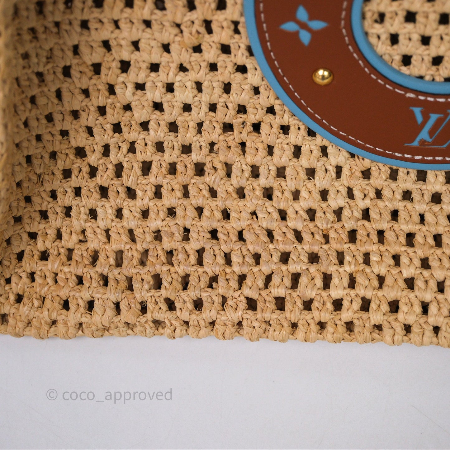 Louis Vuitton OnTheGo MM Raffia Natural