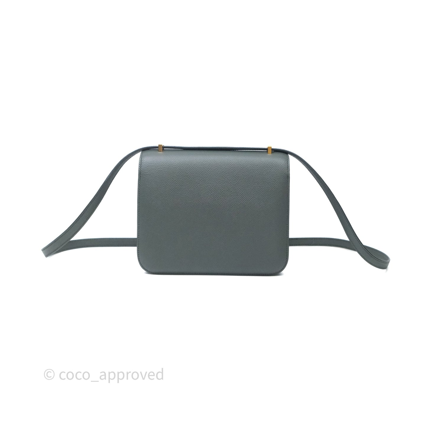 Hermès Constance Mini 18cm Vert Amande 63 Epsom Gold Hardware