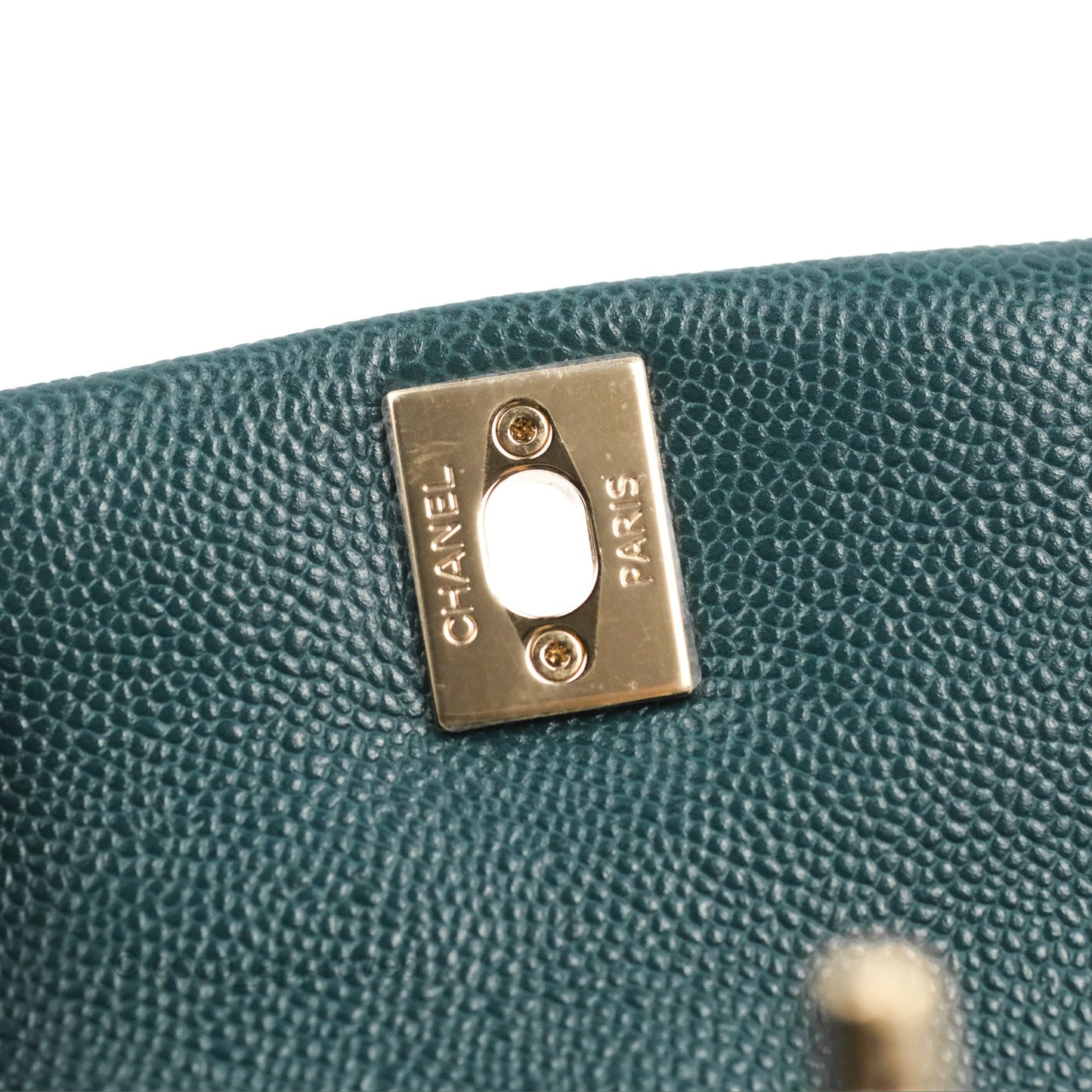 Chanel Duma Backpack Small Green Caviar Gold Hardware 23P