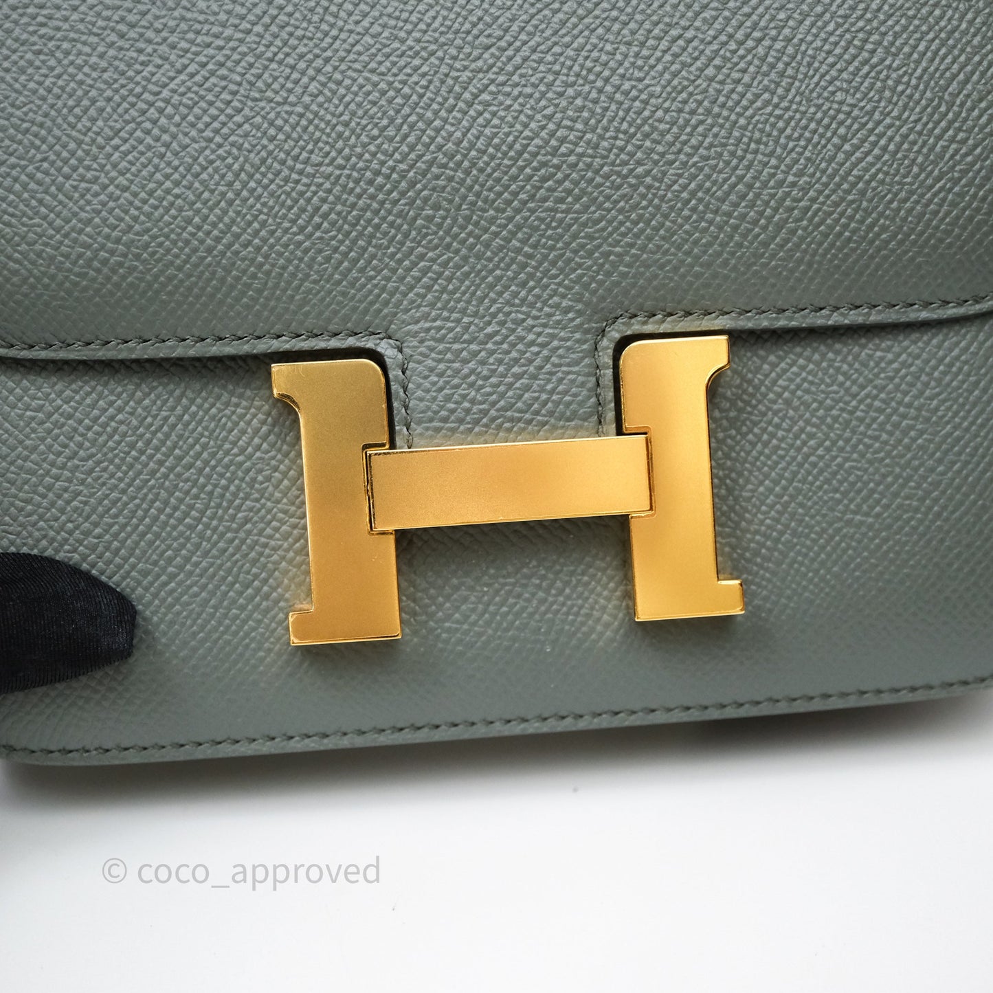 Hermès Constance Mini 18cm Vert Amande 63 Epsom Gold Hardware