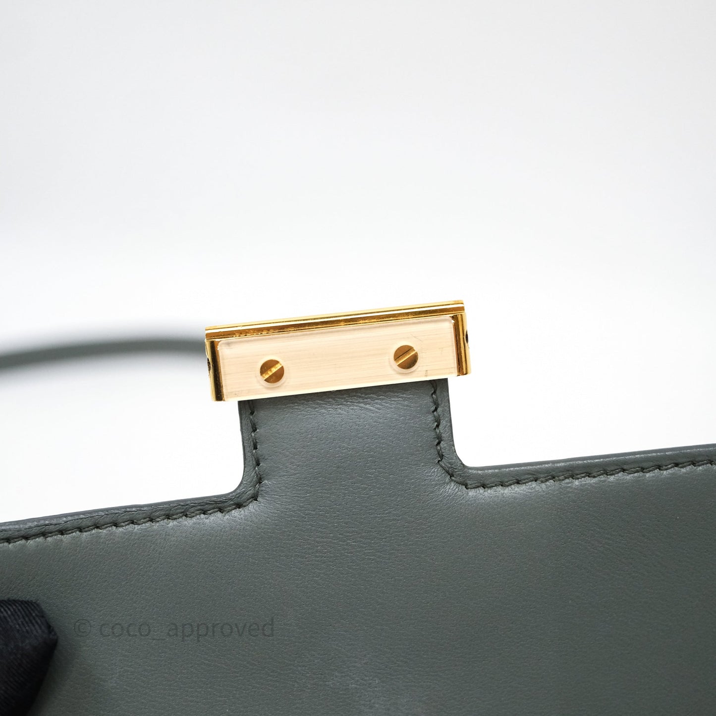 Hermès Constance Mini 18cm Vert Amande 63 Epsom Gold Hardware