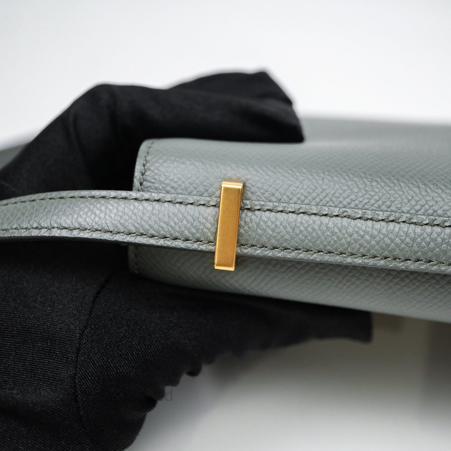 Hermès Constance Mini 18cm Vert Amande 63 Epsom Gold Hardware