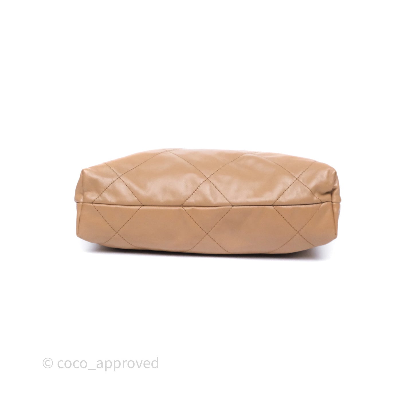 Chanel 22 Small Brown Shiny Calfskin Silver Hardware